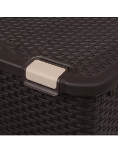 RATTAN STYLE TRUNK 43L MARRON 2