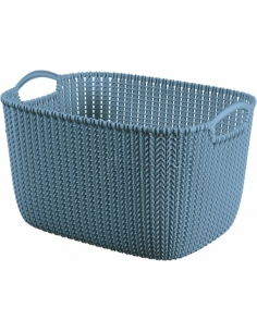 KNIT CORBEILLE 19L RECT BLEU