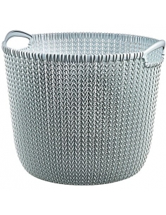 KNIT CORBEILLE RONDE L  BLEU