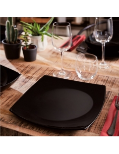 QUADRATO NOIR ASSIETTE...