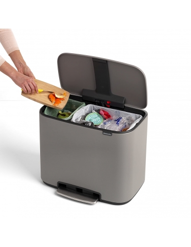 BO PEDAL BIN POUBELLE 11+23litre...